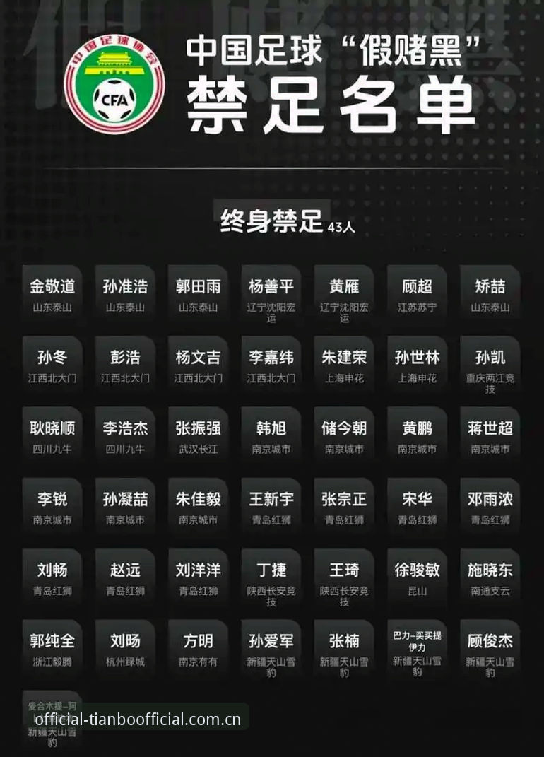 资深用户复盘足协第三批禁足名单，在天博体育官方看球这些年见证的教训